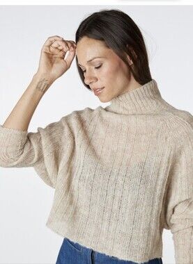 Atelier Delphine Henrietta Alpa Blend Sweater In Latte Color Size Large